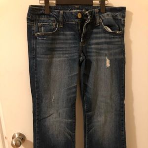 American Eagle bootcut/straight jeans size 8 petite or regular ankle